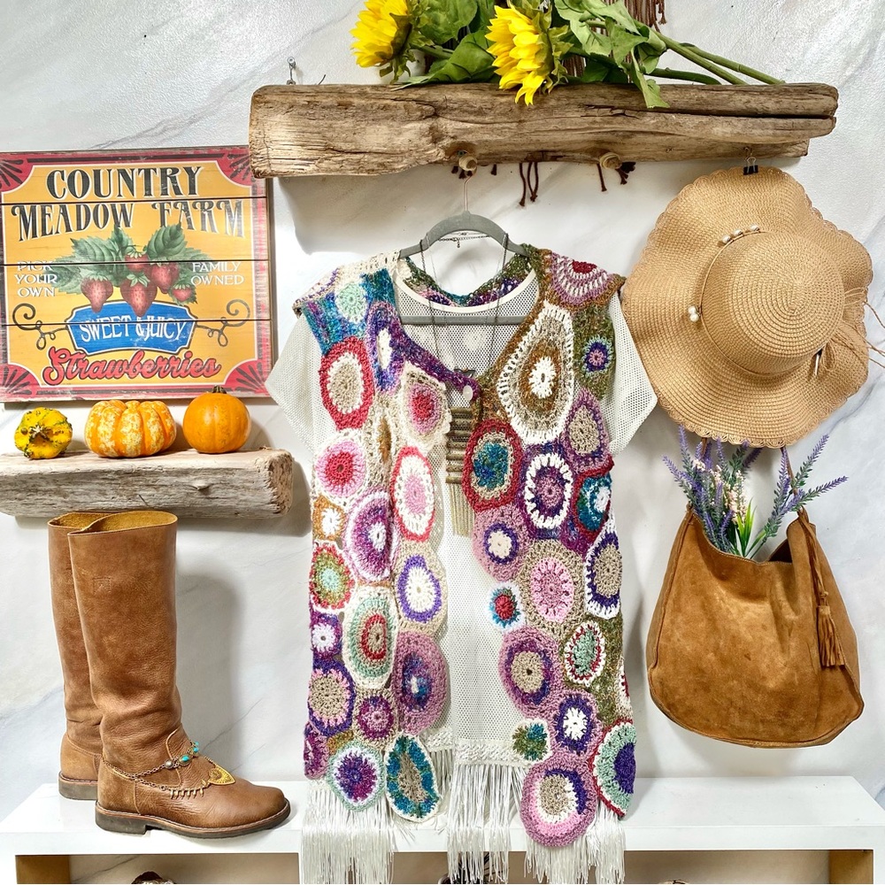 ARTISAN handcrafted crocheted vest